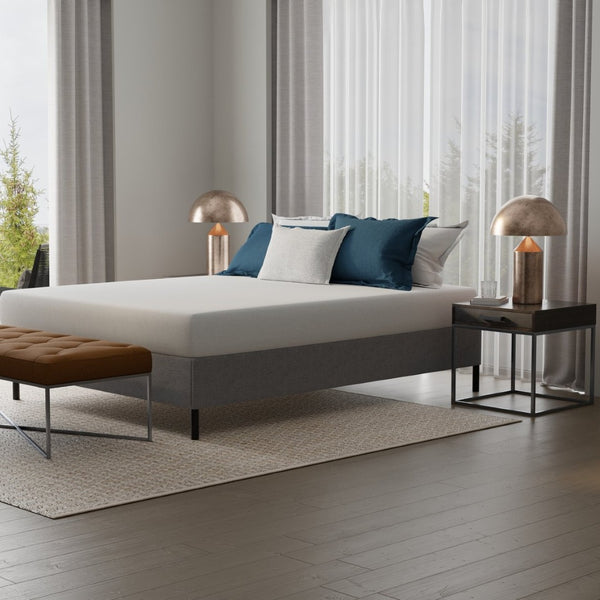 English Elm Knock Down Full Size Mattress Foundation with 1000 Lb Support and Tool Free Setup B337P335246