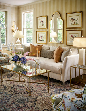 Chelsea House French Antique Gold Cocktail Table With Wrought Iron Frame And Antique Mirror Top For Elegant Spaces 382010