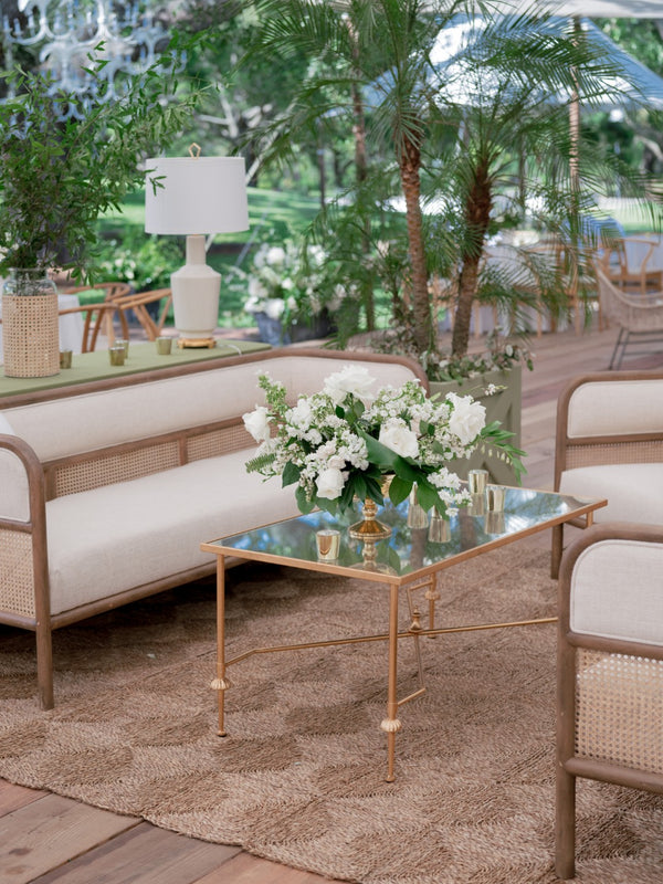 Chelsea House French Antique Gold Cocktail Table With Wrought Iron Frame And Antique Mirror Top For Elegant Spaces 382010