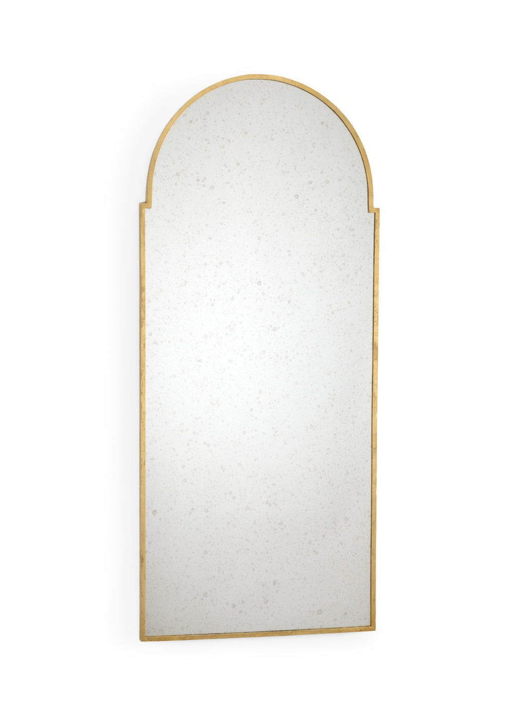 Chelsea House Baker Vintage-Inspired Wall Mirror 60"X26" In Antique Gold Patina — Wrought-Iron Frame, Aged Glass 382021