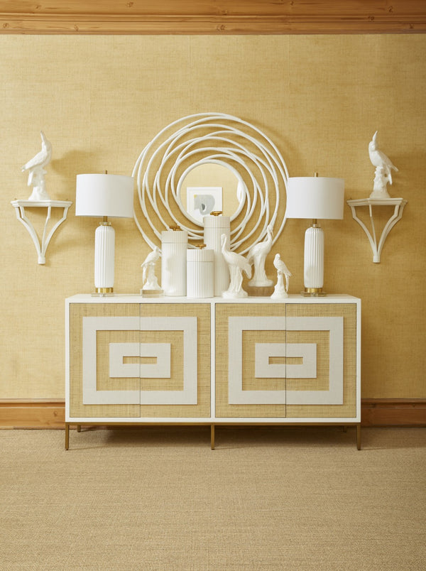 Chelsea House Large Hand-Glazed Ceramic Heron White — Made In Italy, Sculptural Coastal Accent 15.5" H Decor 382087