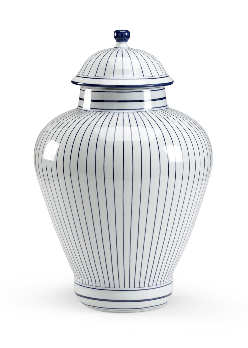 Chelsea House Castle Urn Large Hand-Decorated Blue & White Porcelain Vase 25" H Glossy Glazed Coastal Accent 382130