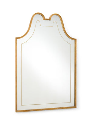 Chelsea House Victoria Hall Antique Gold Full-Length Mirror 54X36 In — Vintage Patina Frame, Clear Glass Focal Point 382294