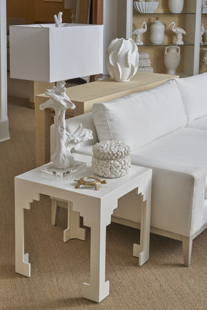 Chelsea House Cut Corner Table White - Compact 22" Square Side Table With Modern Cut-Corner Design, Durable Finish 382342