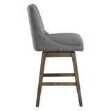 OSP Home Furnishings Allingham 26" Swivel Stool Charcoal / Grey