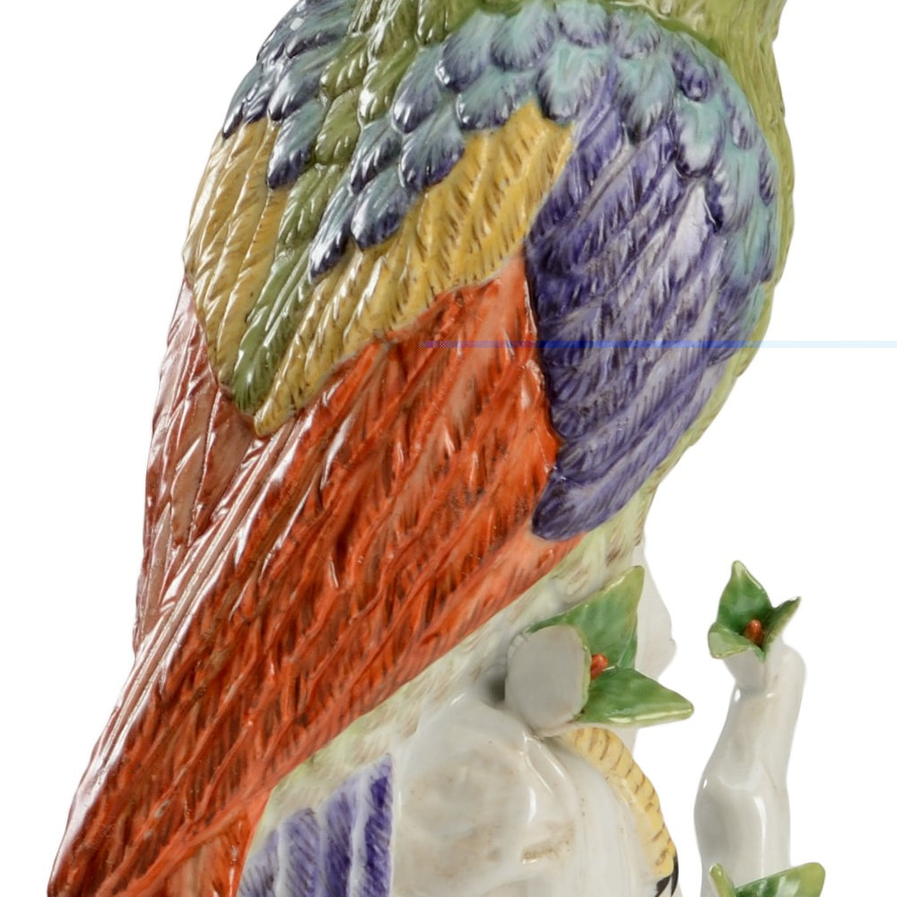 Chelsea House Port Royal Birds Pair Hand-Decorated Porcelain Figurines – Vibrant Mantel & Shelf Accent, 15"H 382590
