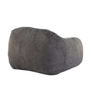 English Elm Christopher Knight Home® - Sezze Gray Faux Fur Bean Bag Chair - Shredded Memory Foam, Hypoallergenic, Space-Saving Comfort N775P265552G
