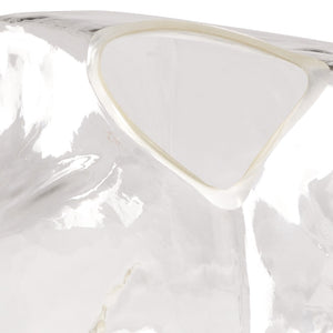 Chelsea House Ashley Glass Accent Sculptural Clear Vase 10"H — Modern Tapered Mouth, High-Clarity Glass For Florals And Decor 382667