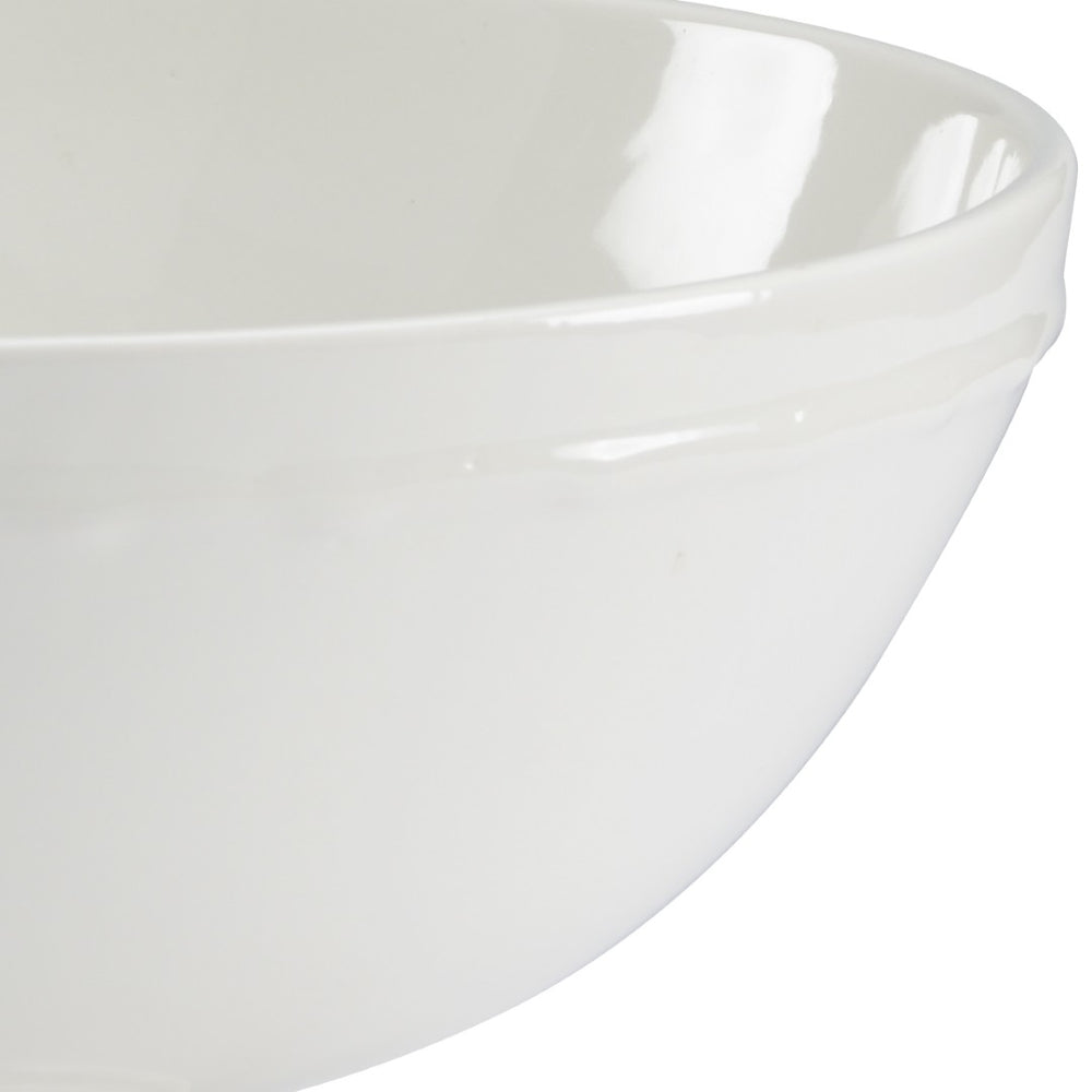 Chelsea House Pedestal Porcelain Centerpiece Bowl By Bradshaw Orrell — Off-White Glazed 14" Width, Elegant Decor 382714