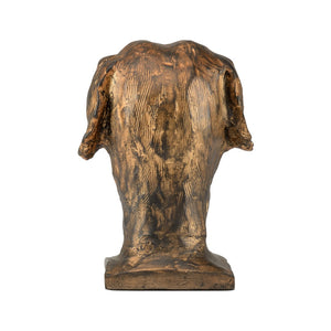 Chelsea House Dog Antique Gold & Bronze Accent Sculpture — Compact 7" Decorative Dog Figurine For Shelves, Mantels, Vignettes 382726