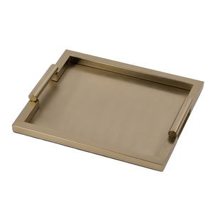 Butler Specialty Morante Stainless Steel Rectangular Serving Tray - Modern Design For Elegant Entertaining Events Gold Stainless Steel 3827402-butler