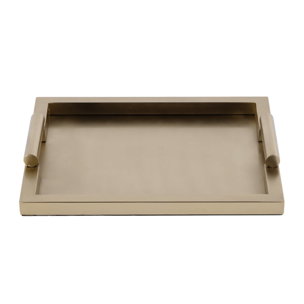 Butler Specialty Morante Stainless Steel Rectangular Serving Tray - Modern Design For Elegant Entertaining Events Gold Stainless Steel 3827402-butler