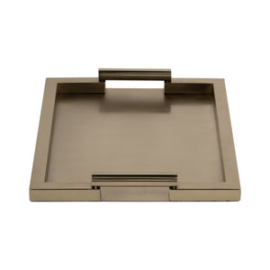 Butler Specialty Morante Stainless Steel Rectangular Serving Tray - Modern Design For Elegant Entertaining Events Gold Stainless Steel 3827402-butler