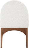 Waldorf Cream Boucle Fabric Dining Chair 382Cream-AC Meridian Furniture