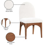 Waldorf Cream Boucle Fabric Dining Chair 382Cream-SC Meridian Furniture