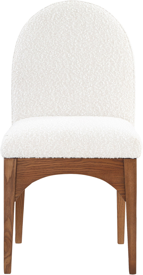 Waldorf Cream Boucle Fabric Dining Chair 382Cream-SC Meridian Furniture