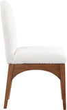 Waldorf Cream Boucle Fabric Dining Chair 382Cream-SC Meridian Furniture