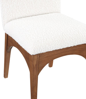 Waldorf Cream Boucle Fabric Dining Chair 382Cream-SC Meridian Furniture