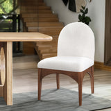 Waldorf Cream Boucle Fabric Dining Chair 382Cream-SC Meridian Furniture