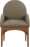 Waldorf Olive Boucle Fabric Dining Chair 382Olive-AC Meridian Furniture