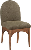 Waldorf Olive Boucle Fabric Dining Chair 382Olive-SC Meridian Furniture