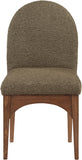 Waldorf Olive Boucle Fabric Dining Chair 382Olive-SC Meridian Furniture