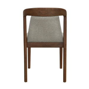 English Elm Christopher Knight Home® - Upholstered Backrest Armless Dining Chairs - Sleek Mid-Century Fabric Seats on Durable Oak Frame, 300lb Capacity Light Brown,Walnut N771P346002W