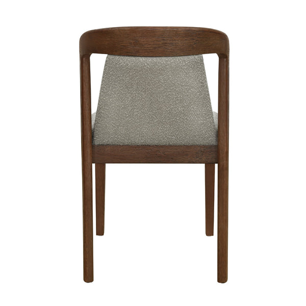 English Elm Christopher Knight Home® - Upholstered Backrest Armless Dining Chairs - Sleek Mid-Century Fabric Seats on Durable Oak Frame, 300lb Capacity Light Brown,Walnut N771P346002W