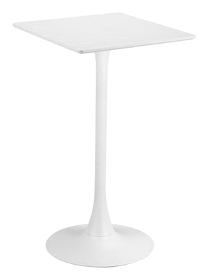 Valleta Bar Table White 109831 Zuo Modern