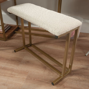 English Elm Vanity, Brown finish with Spacious Drawer & Open Shelves, Engineered Wood, Metal Frame Storage B356P367761
