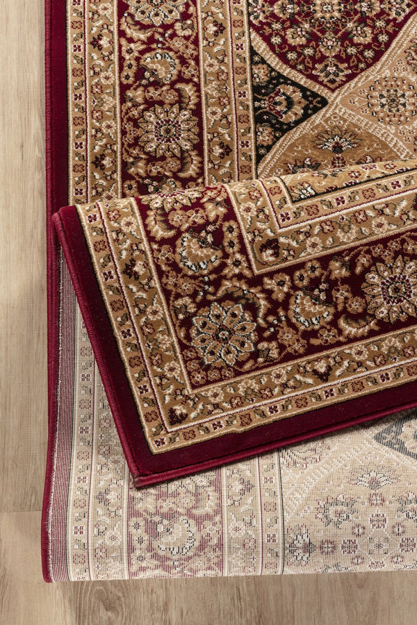 English Elm Manchester Red 2 Ft. X 3 Ft. Area Rug – Durable, Stain-Resistant, Kid & Pet-Friendly, Soft Comfort B186P316792