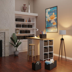 Winsome Wood Melanie 3-piece Foldable Woven Fiber Basket Set In Chocolate - Stylish Storage For Home Organization Chocolate Polypropylene 38303-winsome-wood