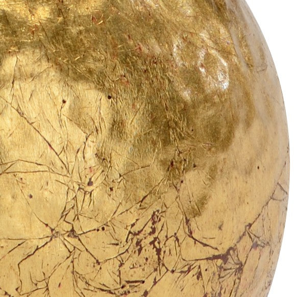 Chelsea House Hammered Gold Orb Small By Claire Bell — Hand-Hammered 4" Decorative Accent With Luxurious Gold Leaf Shine 383040