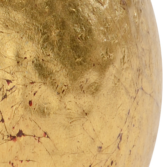 Chelsea House Hammered Gold Orb By Claire Bell — 5" Hand-Hammered, Gold Leaf Finish Accent For Tables, Shelves, Mantel 383043