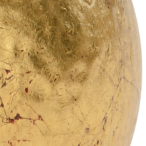 Chelsea House Hammered Gold Orb By Claire Bell — 5" Hand-Hammered, Gold Leaf Finish Accent For Tables, Shelves, Mantel 383043