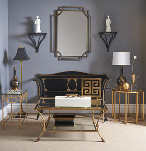 Chelsea House Hammered Gold Orb By Claire Bell — 6" Hand-Finished Hammered Texture, Luminous Leaf Accent Sphere 383046