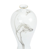 White Cinder And Smoke Vase White/Cream, Black 302436-WILDWOOD Wildwood