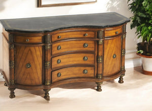 Homeroots Traditional Style Wooden Credenza  Wood 383190