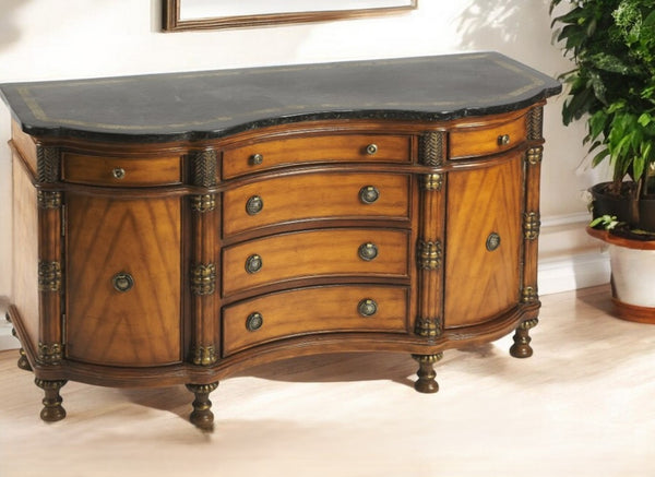 Homeroots Traditional Style Wooden Credenza  Wood 383190