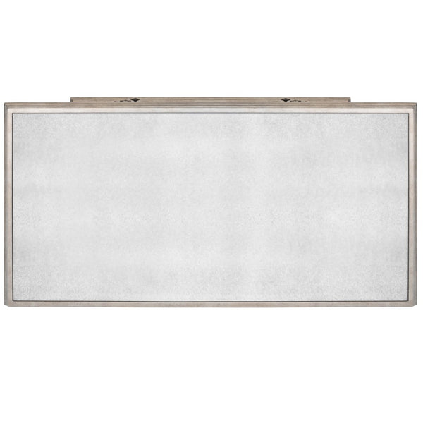 Homeroots Rectangle Mirrored Three Drawer Console Storage Chest  Solid And Manufactured Wood 383193