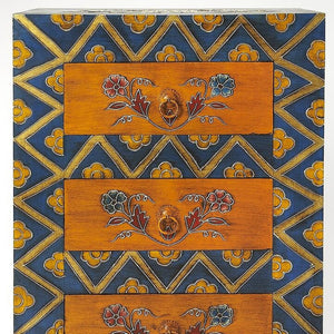 Homeroots Stylish Hand Painted 3 Drawer Accent Cabinet  Wood 383195