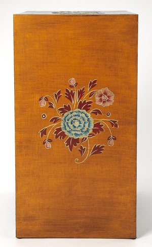 Homeroots Stylish Hand Painted 3 Drawer Accent Cabinet  Wood 383195