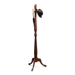 Homeroots Unique Hand Carved Wooden Coat Rack  Wood 383206