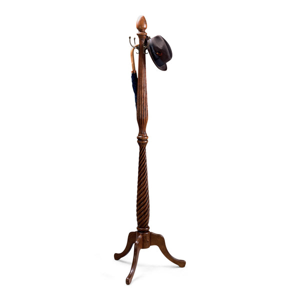 Homeroots Unique Hand Carved Wooden Coat Rack  Wood 383206