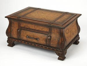 HomeRoots 38" Brown Wood Coffee Table with Drawer - Elegant Design, Practical Storage, Fully Assembled & Ready to Use 383210
