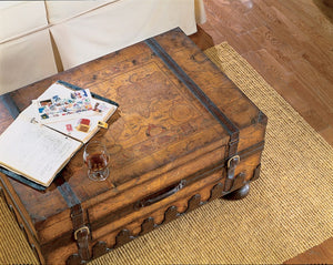 HomeRoots 36" Brown Wood Coffee Table with Drawer - Timeless Antique-Style Centerpiece for Living Spaces & Offices 383211