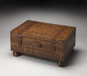 HomeRoots 36" Brown Wood Coffee Table with Drawer - Timeless Antique-Style Centerpiece for Living Spaces & Offices 383211