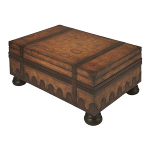 HomeRoots 36" Brown Wood Coffee Table with Drawer - Timeless Antique-Style Centerpiece for Living Spaces & Offices 383211