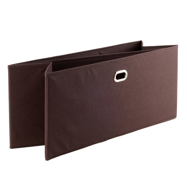 Winsome Wood Torino 3-piece Foldable Fabric Basket Set In Chocolate - Stylish Storage For Clothes, Toys & More! Chocolate Fabric 38323-winsome-wood