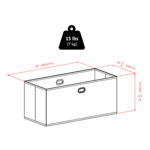 Winsome Wood Torino 3-piece Foldable Fabric Basket Set In Chocolate - Stylish Storage For Clothes, Toys & More! Chocolate Fabric 38323-winsome-wood